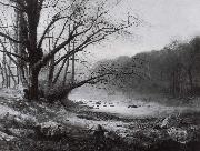 November Morning on the River Wharfe Atkinson Grimshaw